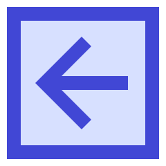 Line Arrow Left Square Icon from Sharp Duo Set
