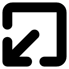 Line Arrow Minimize Window 1 Icon from Core Solid Set