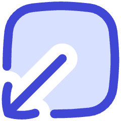 Line Arrow Minimize Window 1 Icon from Flex Duo Set