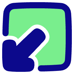Line Arrow Minimize Window 1 Icon from Plump Pop Set