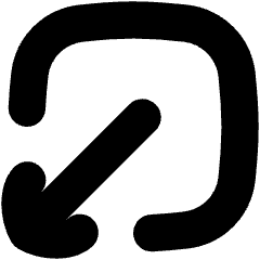 Line Arrow Minimize Window 1 Icon from Flex Solid Set