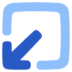 Line Arrow Minimize Window 1 Icon from Plump Flat Set