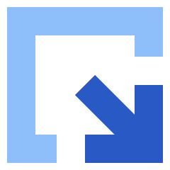 Line Arrow Minimize Window 2 Icon from Sharp Flat Set