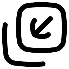 Line Arrow Minimize Window 4 Icon from Flex Line Set