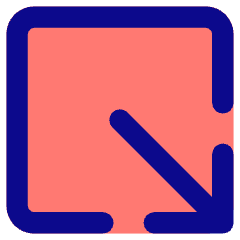 Line Arrow Minimize Window 2 Icon from Core Pop Set