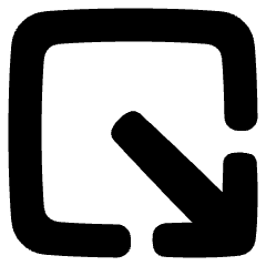 Line Arrow Minimize Window 2 Icon from Plump Solid Set
