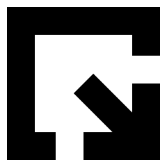 Line Arrow Minimize Window 2 Icon from Sharp Solid Set