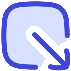 Line Arrow Minimize Window 2 Icon from Flex Duo Set