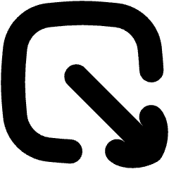 Line Arrow Minimize Window 2 Icon from Flex Solid Set
