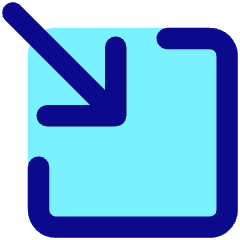 Line Arrow Minimize Window 3 Icon from Core Pop Set