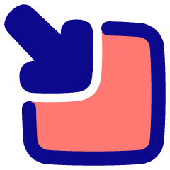 Line Arrow Minimize Window 3 Icon from Plump Pop Set