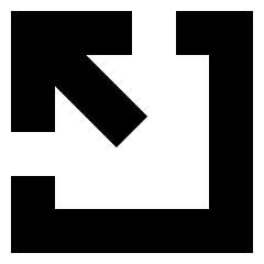 Line Arrow Minimize Window 3 Icon from Sharp Solid Set