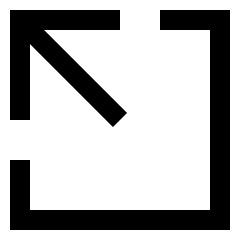 Line Arrow Minimize Window 3 Icon from Sharp Line Set