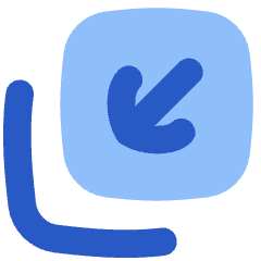 Line Arrow Minimize Window 4 Icon from Flex Flat Set