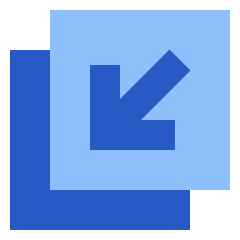 Line Arrow Minimize Window 4 Icon from Sharp Flat Set