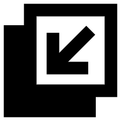 Line Arrow Minimize Window 4 Icon from Sharp Remix Set