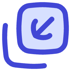 Line Arrow Minimize Window 4 Icon from Flex Duo Set