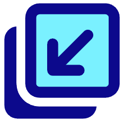 Line Arrow Minimize Window 4 Icon from Core Pop Set