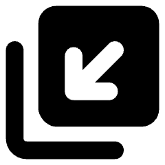Line Arrow Minimize Window 4 Icon from Core Solid Set