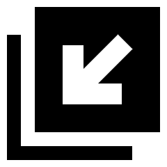 Line Arrow Minimize Window 4 Icon from Sharp Solid Set