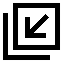Line Arrow Minimize Window 4 Icon from Sharp Line Set