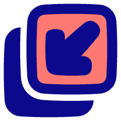 Line Arrow Minimize Window 4 Icon from Plump Pop Set