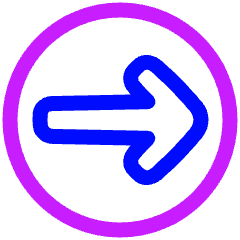 Line Arrow Right Circle 1 Icon from Plump Neon Set