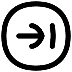 Line Arrow Right Circle 2 Icon from Flex Line Set