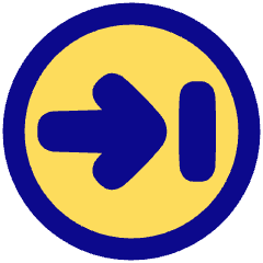 Line Arrow Right Circle 2 Icon from Plump Pop Set