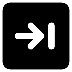 Line Arrow Right Square 2 Icon from Core Solid Set