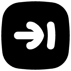 Line Arrow Right Square 2 Icon from Flex Solid Set
