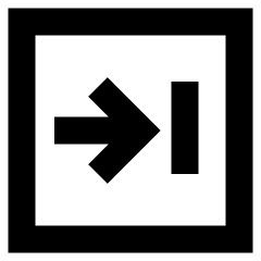 Line Arrow Right Square 2 Icon from Sharp Remix Set