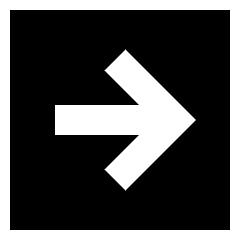 Line Arrow Right Square Icon from Sharp Solid Set