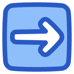 Line Arrow Right Square Icon from Plump Duo Set