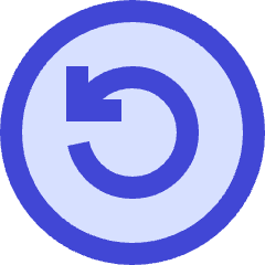 Line Arrow Rotate Left Circle Icon from Sharp Duo Set