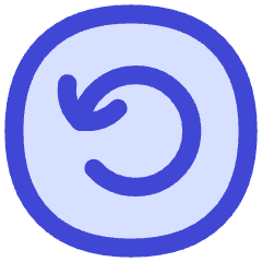 Line Arrow Rotate Left Circle Icon from Flex Duo Set