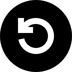 Line Arrow Rotate Left Circle Icon from Sharp Solid Set