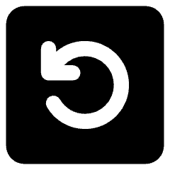 Line Arrow Rotate Left Square Icon from Core Solid Set