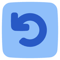 Line Arrow Rotate Left Square Icon from Plump Flat Set