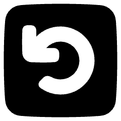 Line Arrow Rotate Left Square Icon from Plump Solid Set