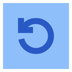 Line Arrow Rotate Left Square Icon from Sharp Flat Set