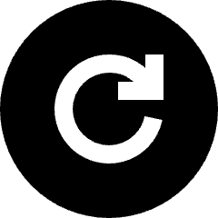 Line Arrow Rotate Right Circle Icon from Sharp Solid Set