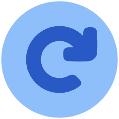 Line Arrow Rotate Right Circle Icon from Plump Flat Set