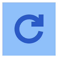 Line Arrow Rotate Right Square Icon from Sharp Flat Set