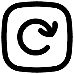 Line Arrow Rotate Right Square Icon from Flex Line Set