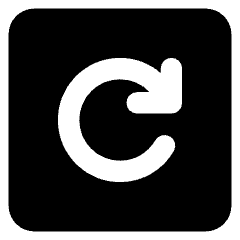 Line Arrow Rotate Right Square Icon from Core Solid Set