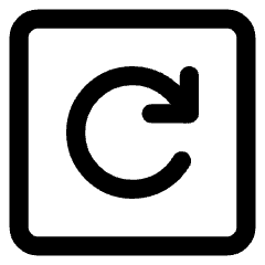 Line Arrow Rotate Right Square Icon from Core Line Set