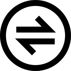 Line Arrow Transfer Horizontal Circle 1 Icon from Sharp Line Set