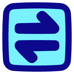 Line Arrow Transfer Horizontal Square 1 Icon from Plump Pop Set