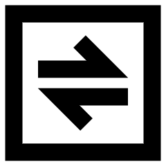 Line Arrow Transfer Horizontal Square 1 Icon from Sharp Remix Set